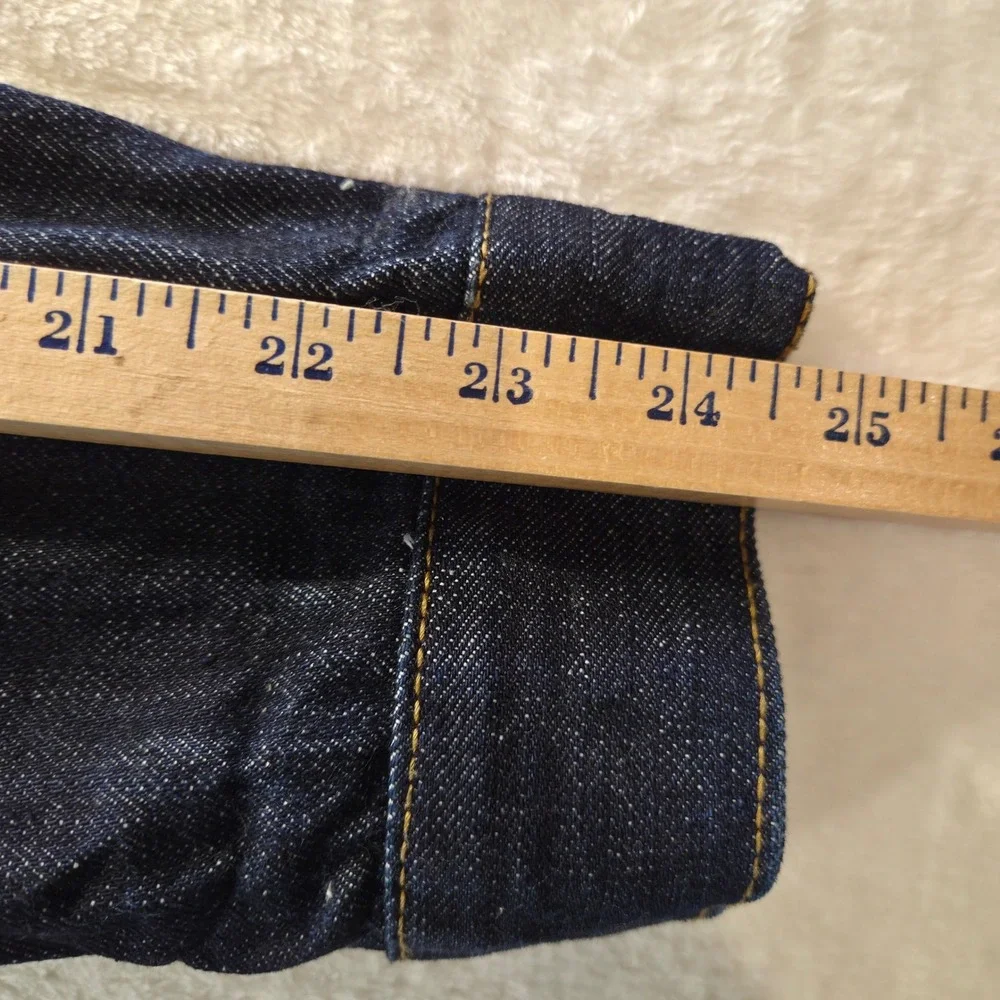 Levi's Trucker Jacket Mens M Blue Excellent 70589 Dark Wash Denim Button Up